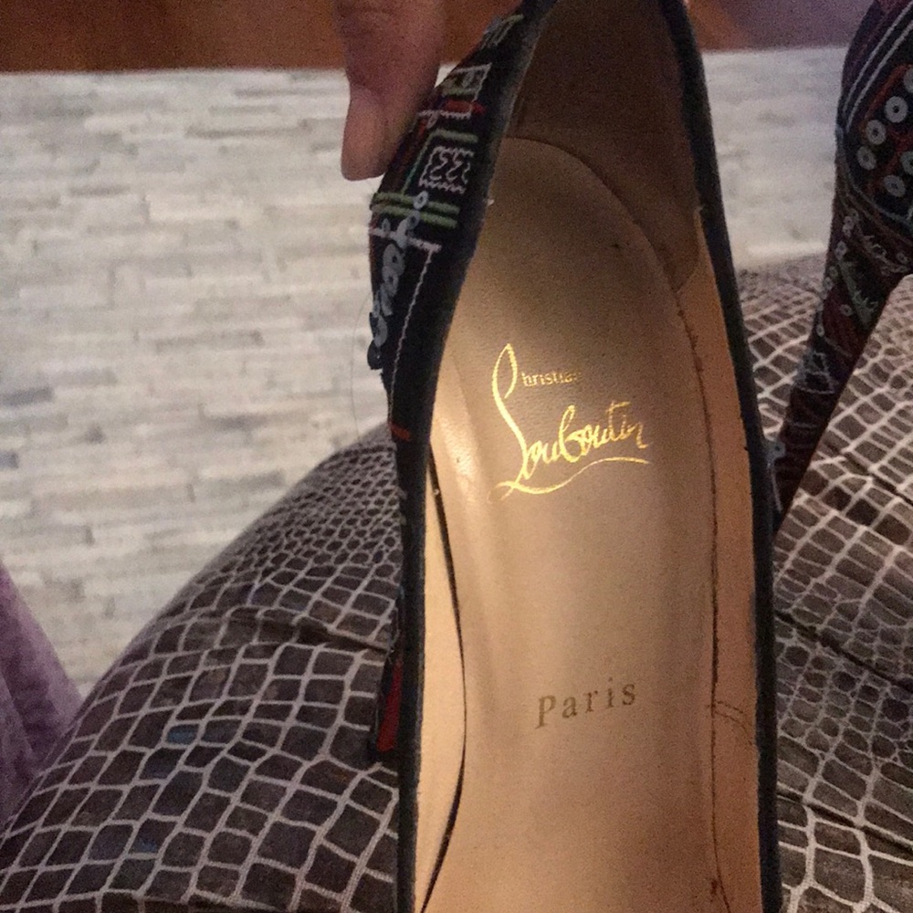 Christian Louboutin Peep Geek Platforms - Picture 7 of 8